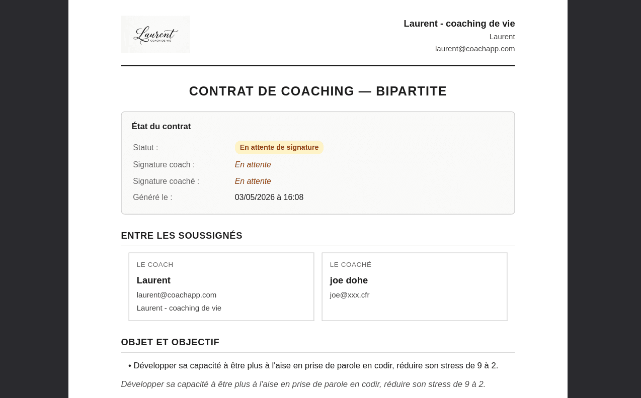 Contrats professionnels & archivage en 2 minutes